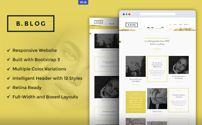 B - Blog - Professional HTML Template