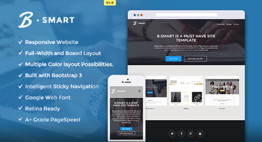 B-Smart: Multi-Purpose HTML5 Template