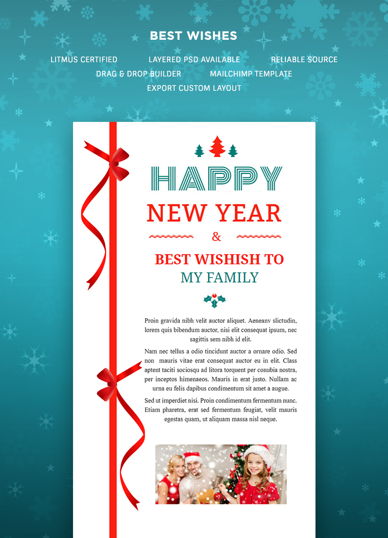 Best Wishes HTML Email Template: Buy Premium Best Wishes HTML Email