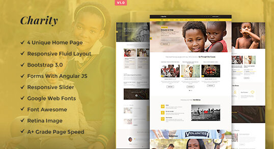 Charity Fundraising HTML Template