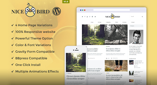 NiceBird WordPress Theme