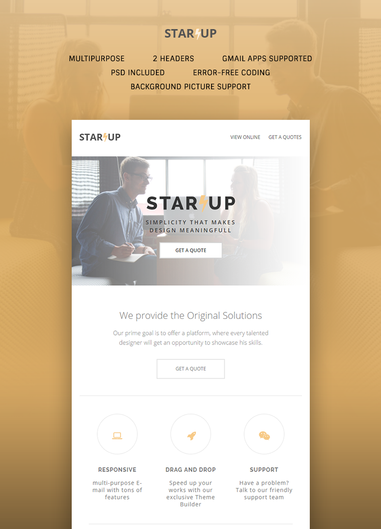 Startup E-newsletter Template