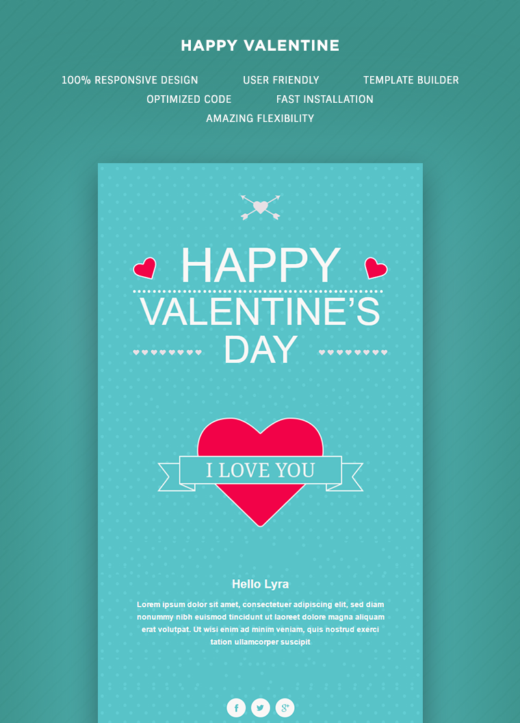 Valentine Email Template