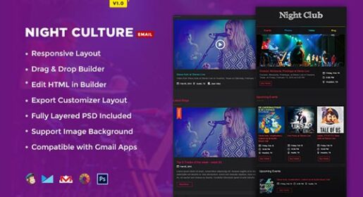 Night Culture Event Email Template