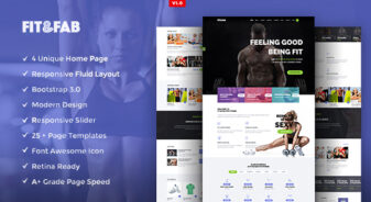 Gym & Fitness Responsive HTML5 Template
