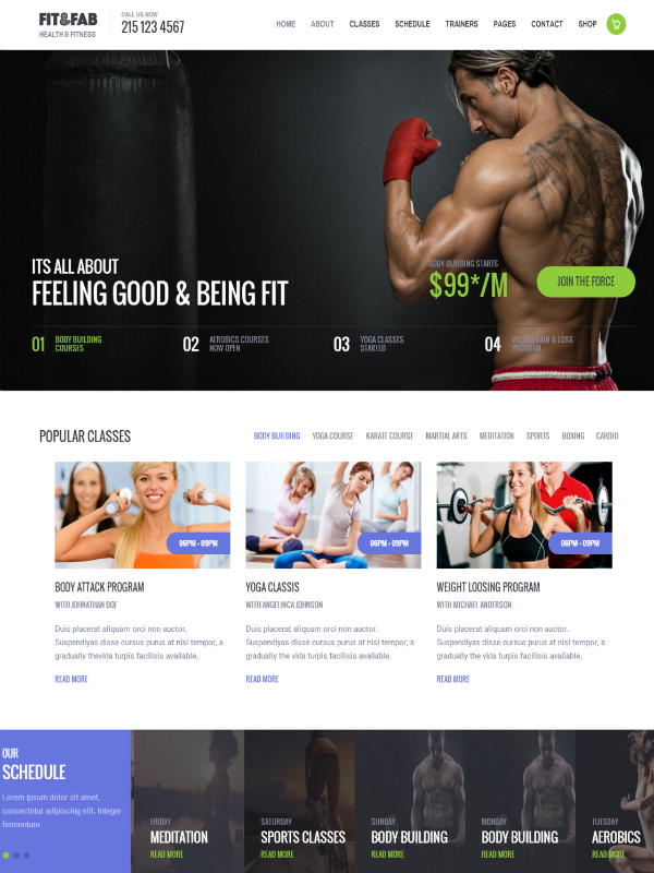 Reap Benefits With Fit & Fab Fitness HTML5 Template Capabilities