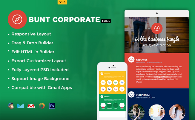 Bunt Corporate Email Newsletter Template