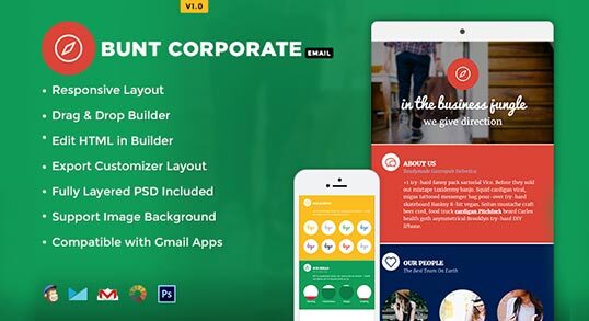 Bunt Corporate Email Newsletter Template