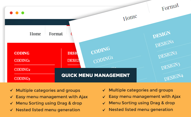 Quick Menu Manager Laravel