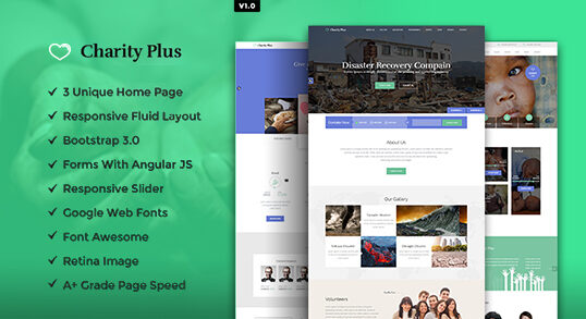 Charity Plus HTML5 Template