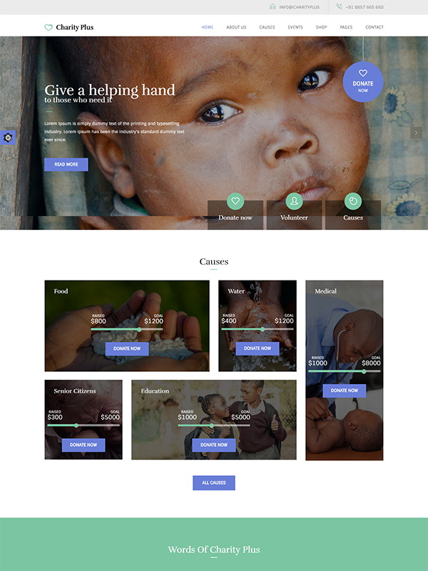 Charity Plus HTML Template: A Robust Web Presence For Your Charity