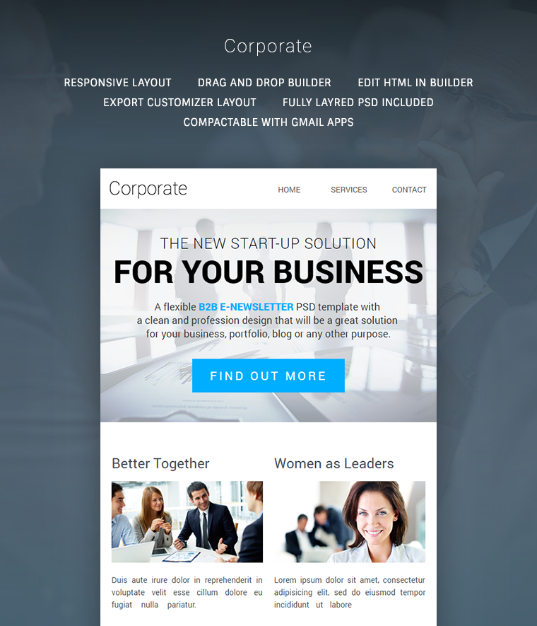 Corporate Email Newsletter Template