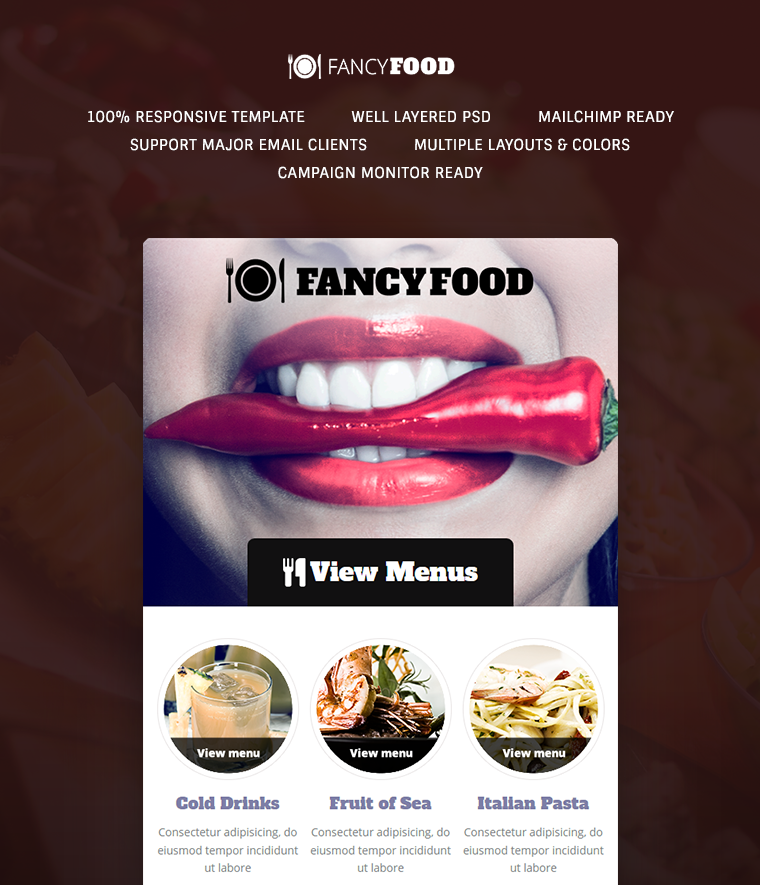 FancyFood Email Template