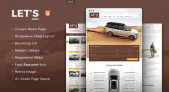 Let’s Drive Car Rental HTML5 Template