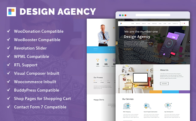 Design agency wordpress theme