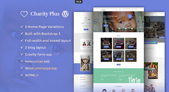 CharityPlus WordPress Theme