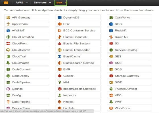 Creation Of Services Shortcuts