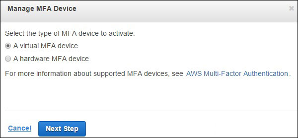 manage mfa device